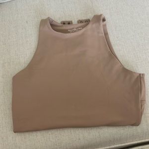 Abercrombie & Fitch soft A&F collection double layer bodysuit with open back